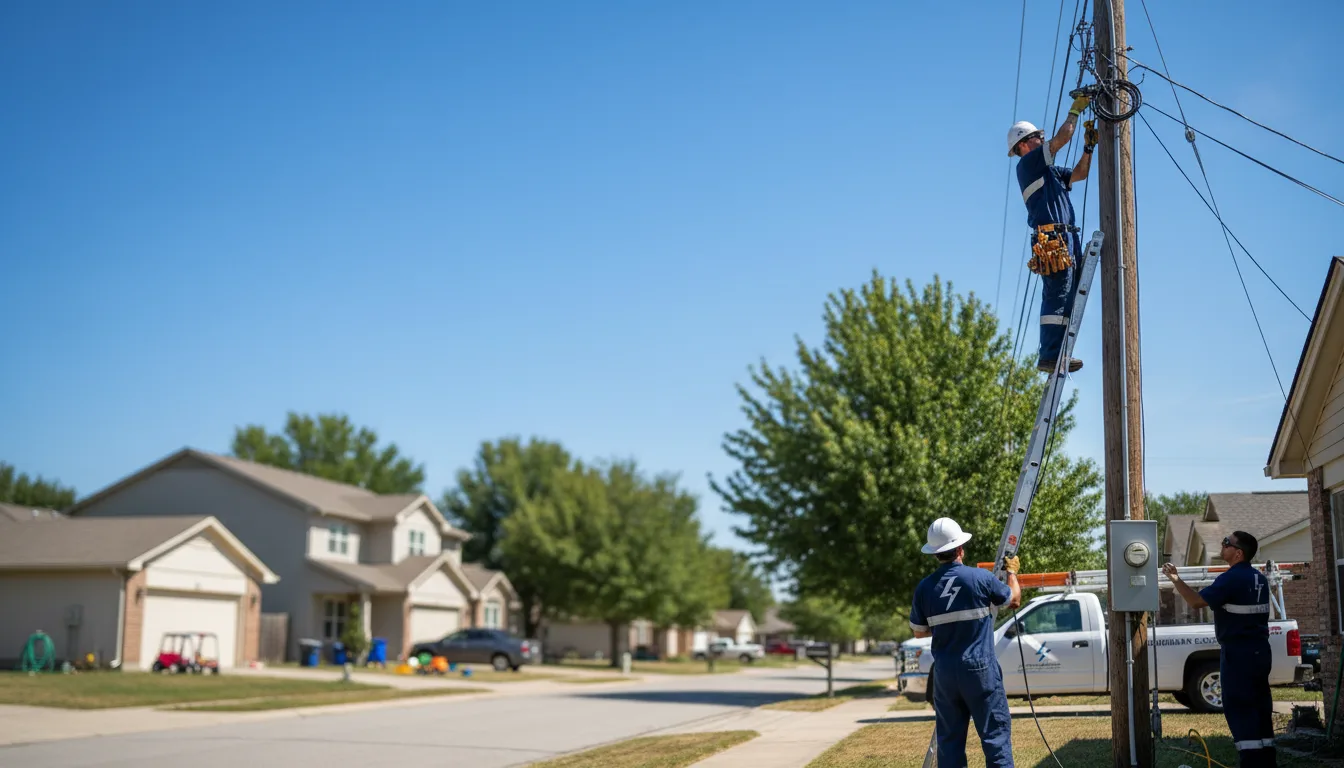 Residential electrician providing installation services in Groveoak, AL